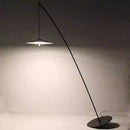 Axyaa Luxe Black Fishing Design LED Floor Lamp - Bedroom Study Lighting