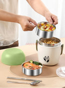 Axyaa Stainless Steel Insulated Lunch Box with Ultra Long Soup Pot