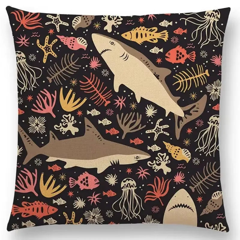Axyaa Cute Sloth Elephant Leaf Pillowcase with Flashing Lights - 45x45 50x50