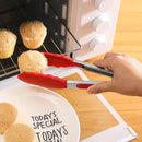 Axyaa Stainless Steel Food Clip with Silicone Non-slip Handle