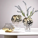 Axyaa Geometric Gradient Glass Flower Vase - Home Decor Accessory