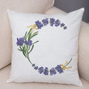 Axyaa Lavender Letter Sofa Cushion Cover for Home Car Living Room Bedroom Decor