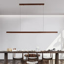 Wooden Pendant Lamp Remote Control Dimming by Axyaa - Stylish Chandelier for Kitchen Island & Dining Room