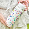 Insulated Axyaa Unicorn Mermaid Tumbler with Handle & Straw: Hot/Cold Drinks Water Kettle