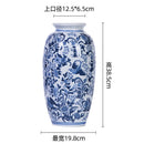 Axyaa Blue and White Ceramic Vase Pendant Wall Mounted Decorative Hydroponic Dried Flower Ornament