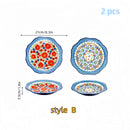 Axyaa Vintage Ceramic Deep Plate for Breakfast, Steak, and Fruit - High-Value Polish Style