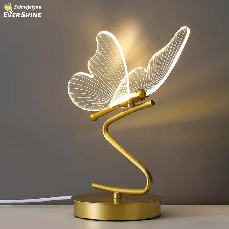 Axyaa Butterfly LED Table Lamp for Home Decor and Lighting