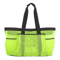 Axyaa Large Mesh Beach Tote Bag: Foldable, Spacious, Ideal for Shopping, Swimming, Camping