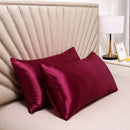 Axyaa Silky Satin Pillowcase - Solid Color, Queen/King Comfortable Pillow Cover