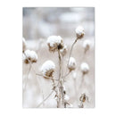 Snow House Nordic Canvas Wall Art by Axyaa for Living Room Decor