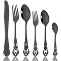 Axyaa Rainbow Stainless Steel Cutlery Set - 6Pcs Flatware for Kitchen Party