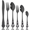 Axyaa Rainbow Stainless Steel Cutlery Set - 6Pcs Flatware for Kitchen Party