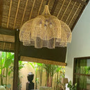Axyaa Modern Rattan Pendant Lamp for Living Room, Restaurant, Kitchen, Handmade LED Light