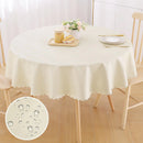Axyaa Waterproof Vinyl Tablecloth: Heavy Duty Kitchen Dinner Table Cover