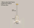 Axyaa LED Pendant Light: Nordic Modern Hanging Chandelier for Bedroom, Living Room & Dining Room
