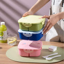 Axyaa Portable Lunch Box: Square Container for Students, Travel, Picnic, Camping & Outdoor Dining