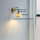 Axyaa Nordic Ceramic LED Wall Light with Pull Chain Switch
