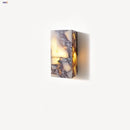 Axyaa Waterproof LED Wall Light Fixture Wabi Sabi Rectangle Bulgari Stone Bedside Lamp