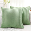 Axyaa Soft Solid Color Flannel Pillowcases - Set of 2