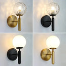 Axyaa Glass Ball LED Wall Lamp for Modern Nordic Decor