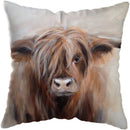 Axyaa Highland Cat Cow Yak Animal Pillowcase for Stylish Home Decor
