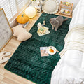 Axyaa Plush Rabbit Hair Carpet: Soft Shaggy Rug for Living Room, Bedroom, or Sofa