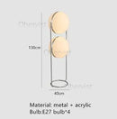 Axyaa Chrome LED Desk Lamp with White Acrylic Ball Lights