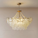 Axyaa Pearl Crystal Chandelier for Dining Room, Bedroom, and Living Room