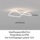 Axyaa LED Ceiling Light: Modern White/Black Bedroom Dining Room Pendant Fixture