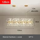 Axyaa Crystal Dandelion Chandelier: Luxury Living Room Bedroom Decor & Restaurant Light