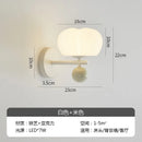 Axyaa Pumpkin Wall Lamp: Modern Nordic LED Sconce for Bedroom and Living Room