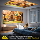 Axyaa HY300 Pro+ 4K 8000 Lumens WiFi Projector with Android14 for Home Theater