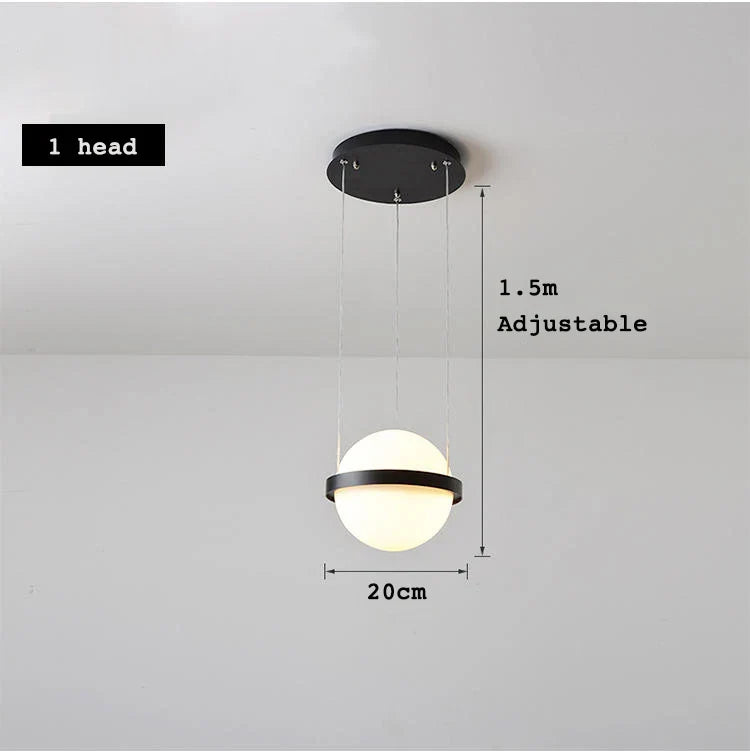 Axyaa Nordic Plant LED Bedside Chandelier - Indoor Living Room Lighting