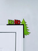 Axyaa Christmas Tree Corner Decor, Green & Red Wall Ornament, Festive Home & Office Decoration