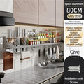 Axyaa Kitchen Storage Rack: Waterproof, Multifunctional, Wall-Mounted Seasoning & Knife Holder