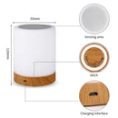 Axyaa RGB Touch Control LED Night Light - USB Rechargeable Table Lamp