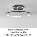 Axyaa Nordic LED Ceiling Light Modern Chandelier for Living Room Bedroom Dining Study
