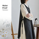 Axya Waterproof Cotton Kitchen Apron Linen Bib for Housework & Baking