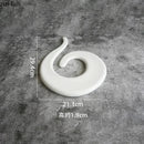 Axyaa White Ceramic Sushi Dessert Plate | Molecular Cuisine Display Specialty Tableware