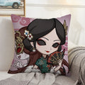 Axyaa Anime Bed Pillow Case 45x45 Decorative Cushion Cover Home Sofa Decor