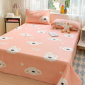 Axyaa Cotton Coarse Cloth Bed Sheet Set, Soft Mat & Quilt - Single/Double, Print, Washable
