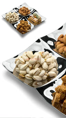 Axyaa Luxury Snack Plate for Fruit, Candy, Nuts & Dried Fruits