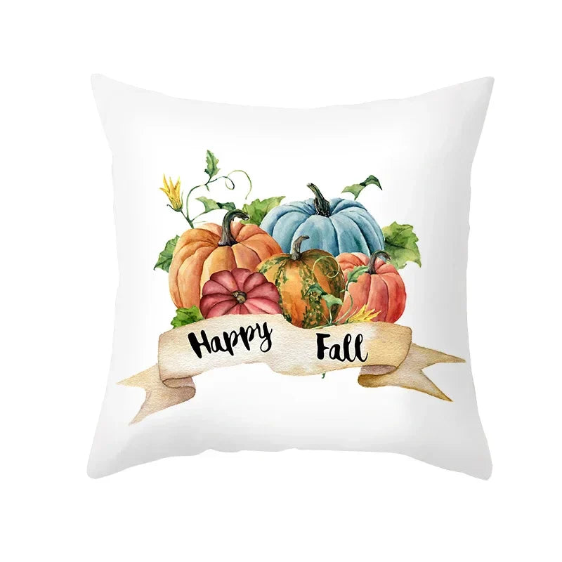 Autumn Maple Leaf Cushion Cover - Axyaa Home Decor Pillows