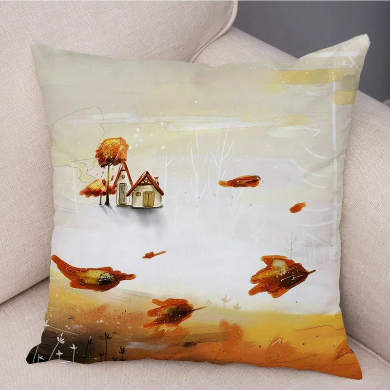 Axyaa Cartoon Design Pillowcase for Children's Room, Sofa, Home Decoration 45*45cm