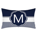 Axyaa Blue Stripe Pillowcase 30X50 for Sofa Chair Decor