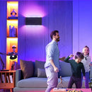 Axyaa LED Touch Wall Lamp Colorful Remote Control Night Light 6W