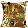 Gustav Klimt Printed Polyester Pillowcase for Home Sofa by Axyaa