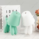Axyaa LED Dog Lamp: Rechargeable Tricolored Touch Animal Light for Home, Children's Gift