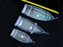 Axya Acrylic Sushi Boat Set - Transparent Seafood Container with Cutlery and Dry Ice