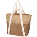 Axyaa Beach Tote: Sand-Proof Handbag with Mesh Pocket and Foldable Design